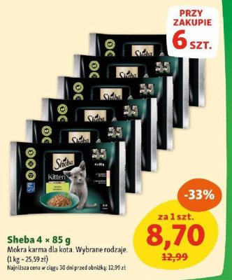 Karma mokra Sheba 4 x 85 g promocja w MAXI ZOO