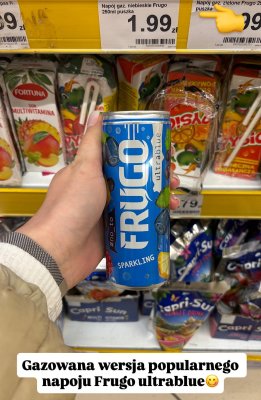 Napój gazowany Frugo ultrablue 250ml  promocja w Dino