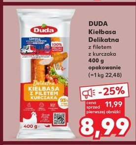 Kiełbasa z filetem kurczaka delikatna Silesia duda promocja