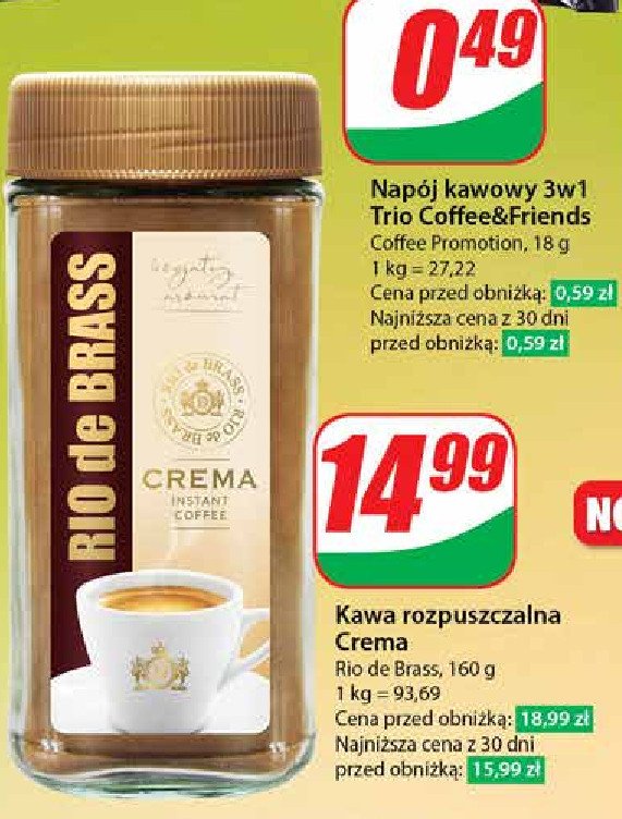 Kawa Rio de brass crema promocja