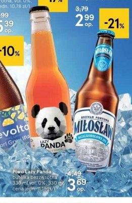 Piwo Lazy panda miód-mango promocja
