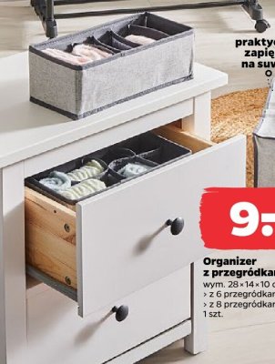 Organizer z przegródkami 28×14×10 cm promocja w Netto