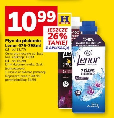 Płyn do płukania Lenor 675-798ml promocja w Hitpol