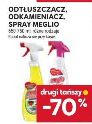 Odtłuszczacz, Odkamieniacz, Spray Meglio promocja w Stokrotka