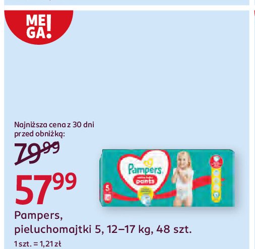 Pieluchomajtki 5 Pampers pants promocja