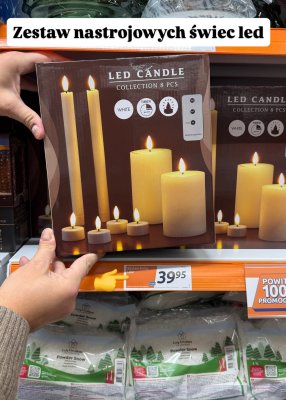 Zestaw świec LED promocja w Action