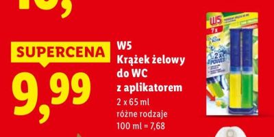 Krążek żelowy do WC z aplikatorem, różne rodzaje promocja w Lidl