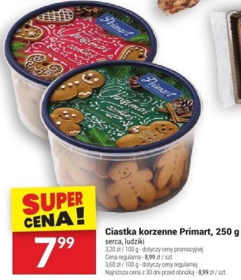 Ciastka korzenne Primart, 250 g promocja w Tw贸j Market