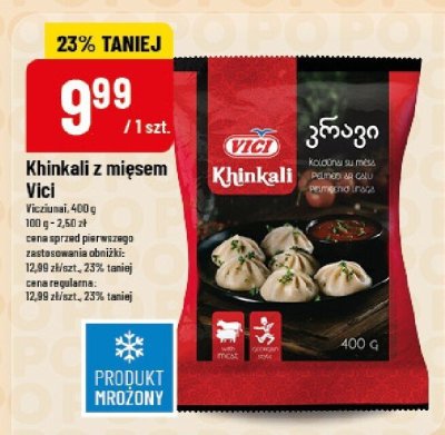 Khinkali z mięsem Vici promocja w POLOmarket
