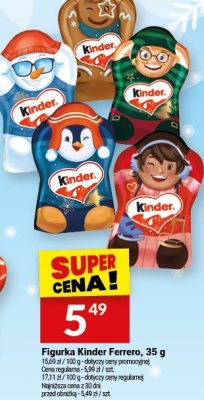 Czekolada Figurka Kinder Ferrero, 35 g promocja w Twój Market