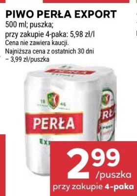 Piwo Perła Export promocja w Stokrotka