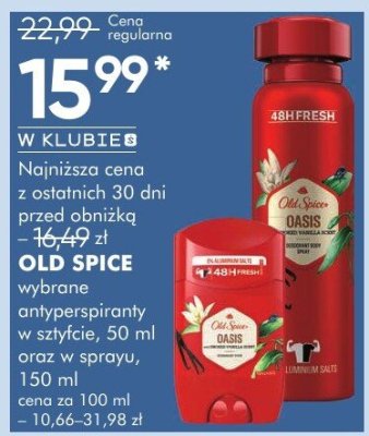 Wybrane antyperspiranty OLD SPICE, 50 ml, 150 ml promocja w Super-Pharm