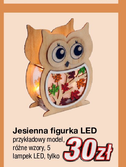 Figurka jesienna led promocja