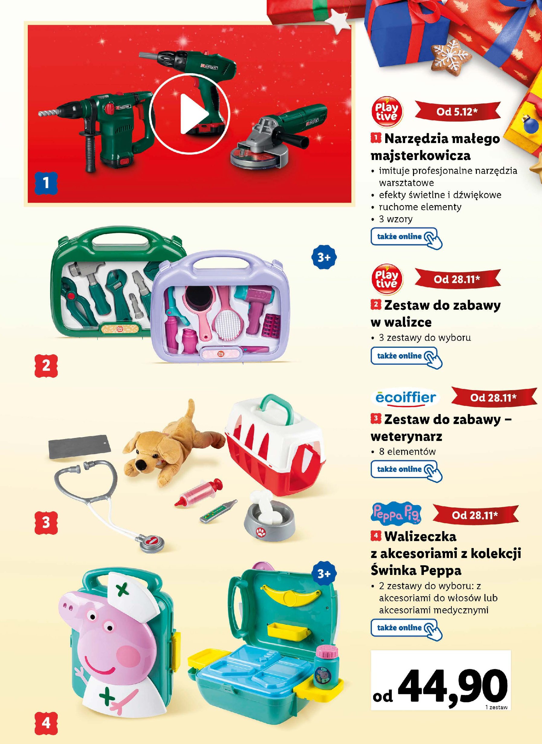 Zestaw zabawek w walizce narzędzia Playtive promocja