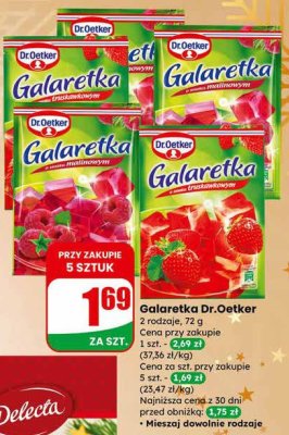 Galaretka malinowa promocja w Dino