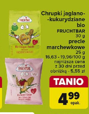 Chrupki bio jaglano-kukurydziane o smaku truskawkowym Fruchtbar promocja