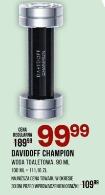 Perfumy Davidoff Champion woda toaletowa męska 90 ml promocja w Drogerie Natura