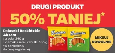 Paluszki Beskidzkie z solą, cebulką DRUGIE -50% promocja w Netto