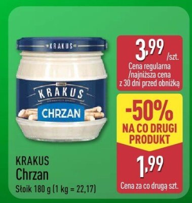 Chrzan Krakus promocja w Aldi