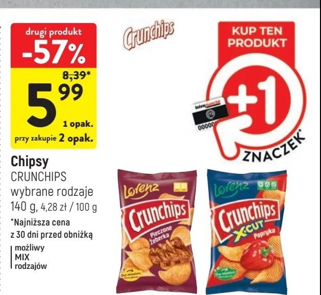 Chipsy pieczone żeberka Crunchips Crunchips lorenz promocja