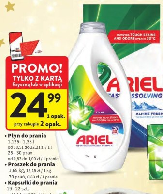 Płyn do prania ARIEL wybrane rodzaje promocja w Intermarche