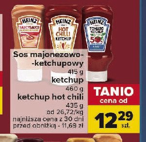 Ketchup 50% mniej cukru Heinz promocja