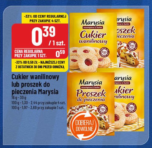 Cukier wanilinowy Marysia promocja w POLOmarket