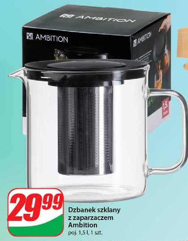 Dzbanek z zaparzaczem 1.5 l Ambition promocja w Dino