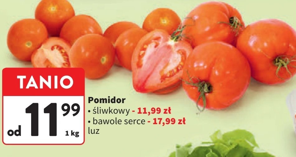 Pomidory bawole serce promocja w Intermarche