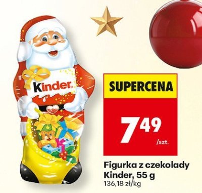 Figurka z czekolady Kinder, 55 g promocja w Biedronka