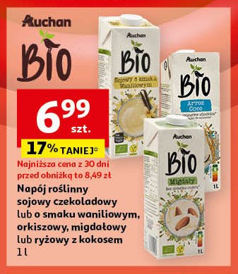 Napój kokosowy Auchan bio promocja