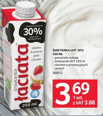 Śmietanka UHT 30% 250 ml promocja w Selgros