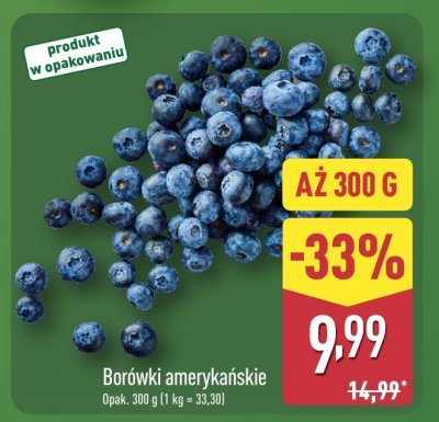 Borówki amerykańskie promocja w Aldi