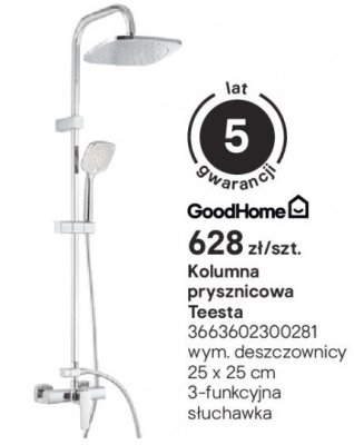 Kolumna prysznicowa Teesta promocja w Castorama