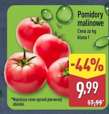 Pomidory malinowe promocja w Aldi