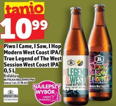 Piwo I Came, I Saw, I Hop Modern West Coast IPA/ True Legend of The West Session West Coast IPA 0,5 l promocja w TOPAZ