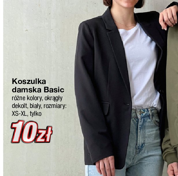 Koszulka damska basic xs-xl promocja