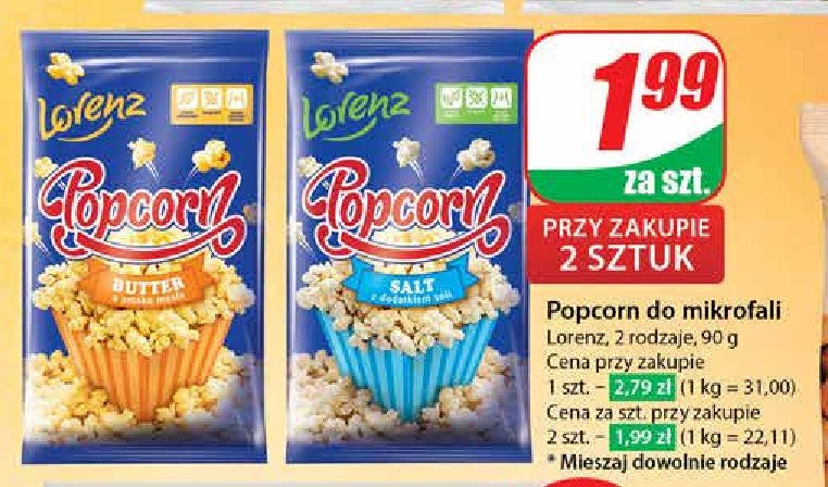 Popcorn salt Lorenz popcorn promocja