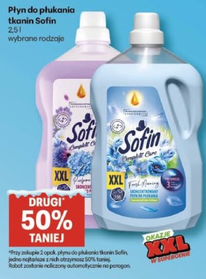 Płyn do płukania tkanin Sofin promocja w Delikatesy Centrum