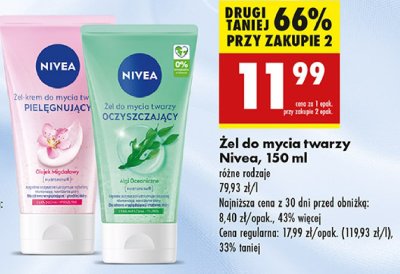 Żel-krem do mycia twarzy cera sucha i wrażliwa Nivea face essentials promocja
