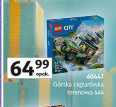 Klocki LEGO City 60447 Górska ciężarówka terenowa 4x4 promocja w Auchan