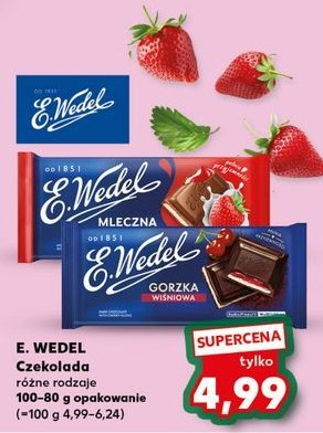 Czekolada gorzka wiśniowa E. wedel promocja w Kaufland