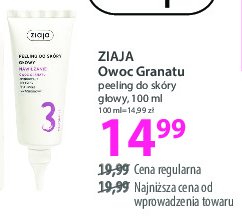 Peeling do skóry głowy owoc granatu Ziaja promocja w Hebe