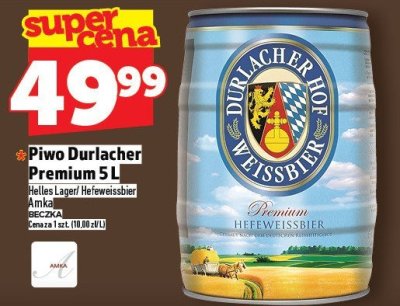 Piwo Durlacher Premium 5L promocja w TOPAZ