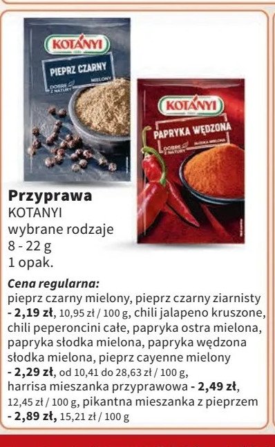 Pieprz cayenne Kotanyi promocja