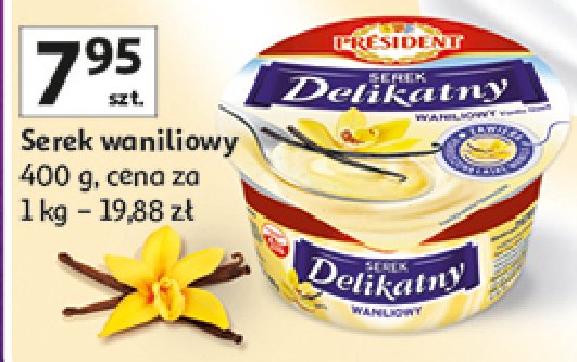 Serek wanilia President promocja w Auchan