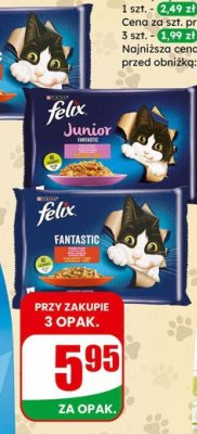 Karma mokra dla kota junior promocja w Dino