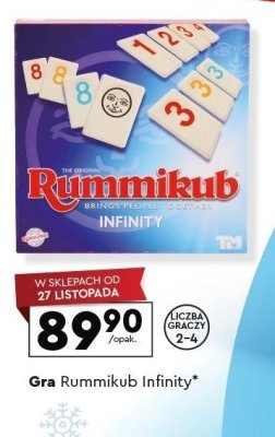 Gra planszowa Rummikub Infinity promocja w Biedronka