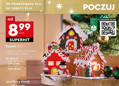 Domek LED mała dekoracja promocja w Biedronka