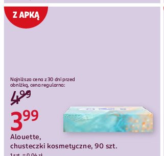 Chusteczki higieniczne soft lotion Alouette promocja